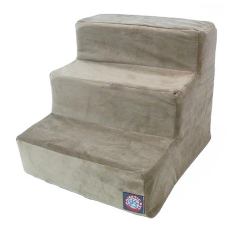 MAJESTIC PET 3 Step Stone Suede Pet Stairs 788995675099